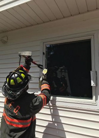 Crack a window or door and use your explosive gas detector to determine if natural gas or propane has been released into the locked building. 