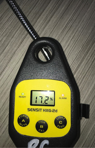 Some MOS-based instruments will automatically change the display from ppm to percent LEL, sound an alarm, and have a tick function to allow you to locate the source of a small leak and low concentrations of gas.