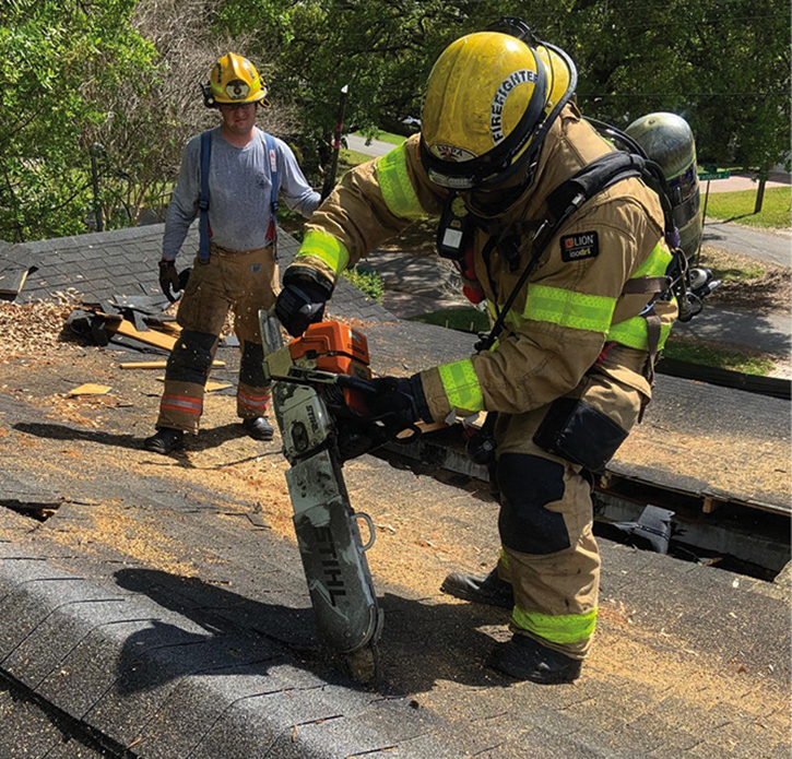 Vertical ventilation and building construction skills can be practiced on almost every home acquired.