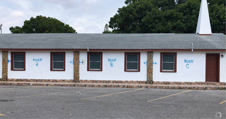 Tampa Fire recently completed training on a small community church. The roof was divided up to allow all shifts to share in the training opportunities.