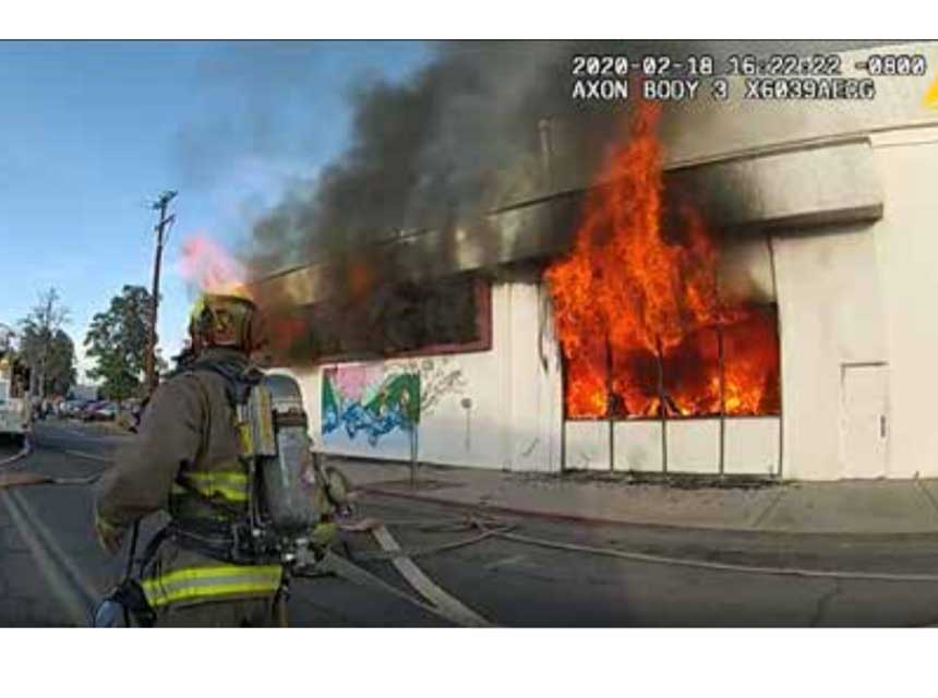 Firefighter at fatal Porterville library fire