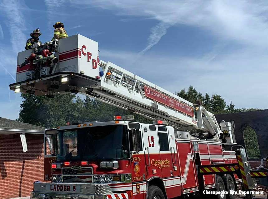 Chesapeake VA Fire Department Tower Ladder