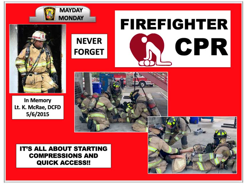 Mayday Monday on firefighter cpr