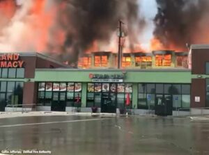 Massive fire burning in Millcreek, Utah