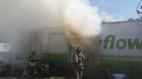 An 18-wheeler fire will pose significant challenges, since for many departments such fires occur quite infrequently. They are difficult to train for, primarily because of a lack of realistic props, so developing and maintaining skills regarding fire attack operations using high-flow, 2½-inch lines or single-inlet monitors will provide a basic level of skills that can translate into other significant fire operations including public assembly and commercial building fire operations.