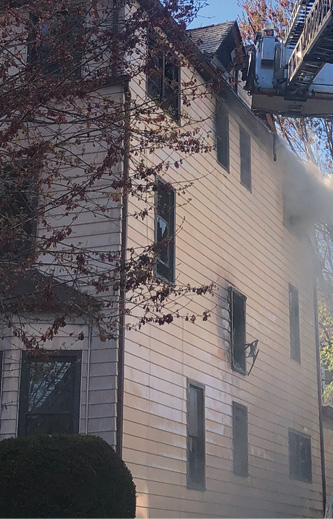 Windows not in line with others or midfloor should be considered windows in a stairwell. Laddering these windows usually won’t provide access to a room. Always use caution when operating below window air-conditioning units; they can suddenly fall out and injure a member on the ground.