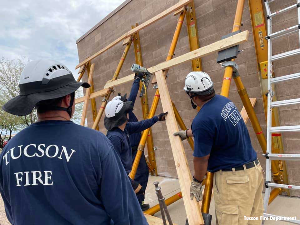 Tucson firefighters and other area crews participate in structural collapse training