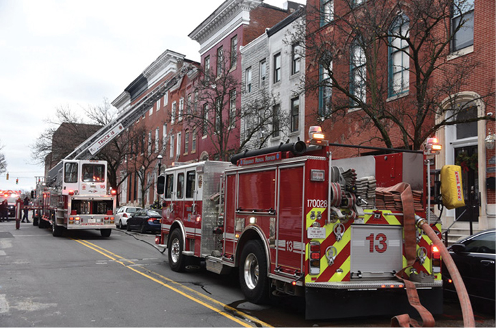 (3) Some of the busiest and most aggressive departments in the country use a fast and efficient forward lay by the first engine company to guarantee a water supply, streamline operations, and provide tactical flexibility. (Photo by Jason Coleman-Cobb.)