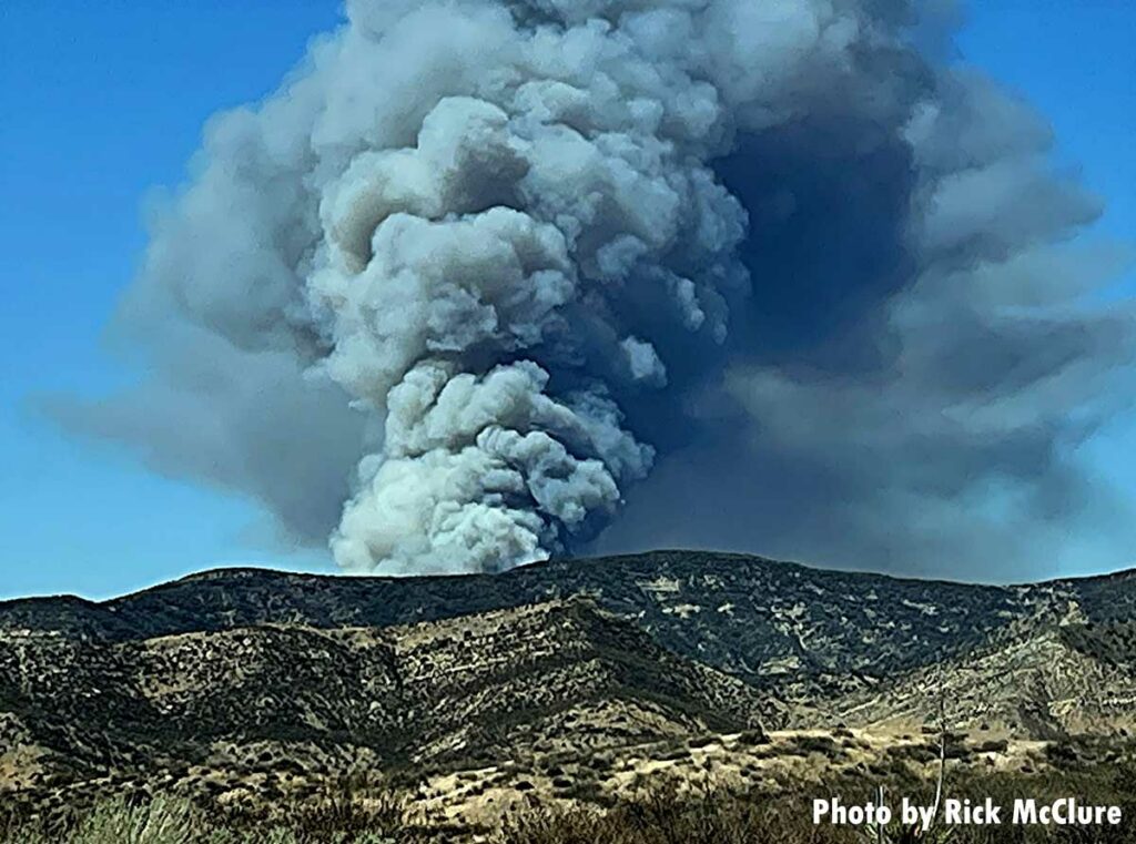 Smoke from wildland fire