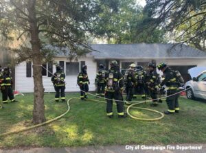 City of Champaign firefighters rescued one from this house fire