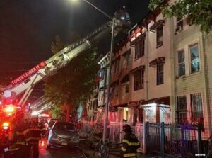 FDNY crews at fire in the Bronx