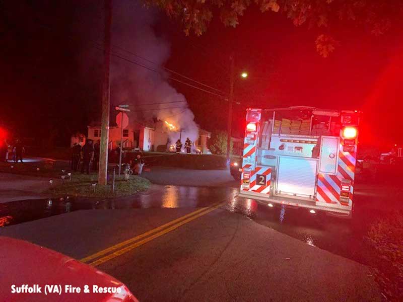 Firefighters make rescue in Suffolk, Virginia