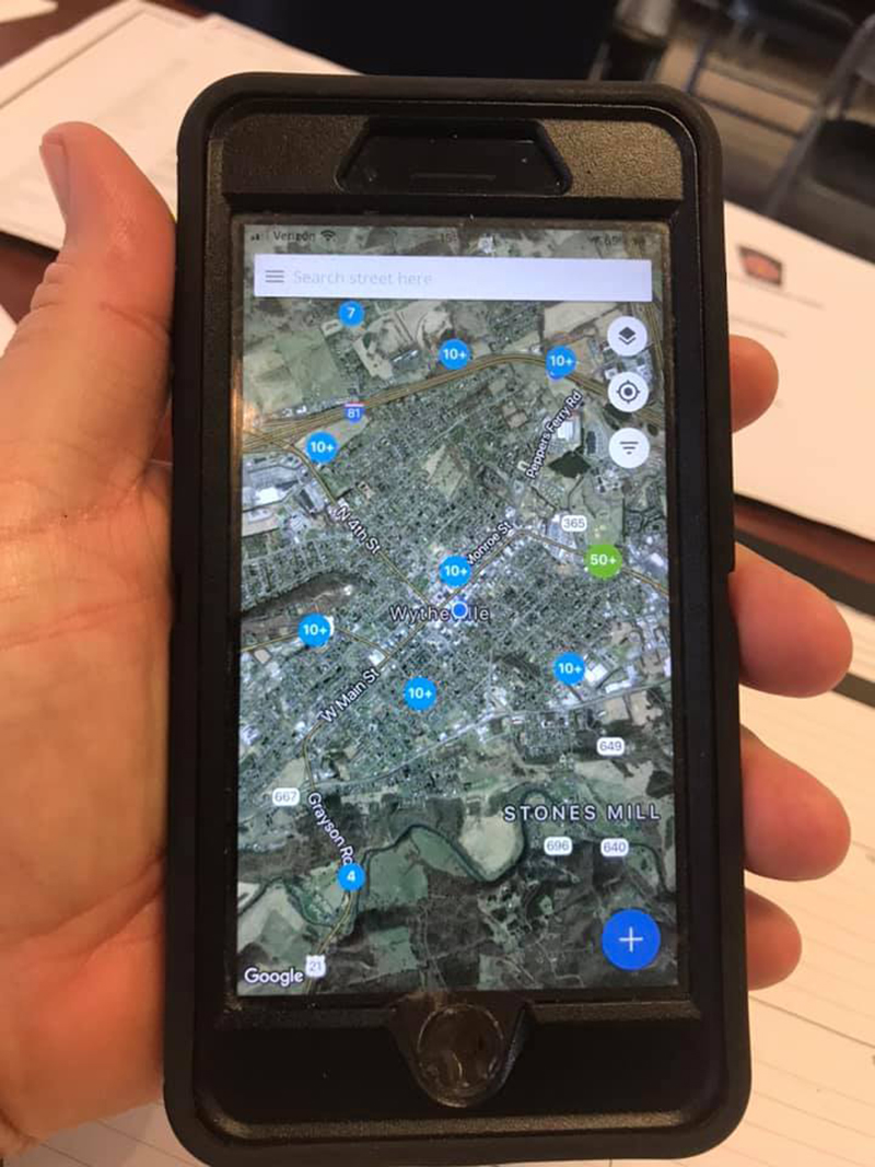 Using a Cloud-based mobile app allowed our organization to enter hydrant data in real time. Here, we can see how many fire hydrants are in certain geographical locations.