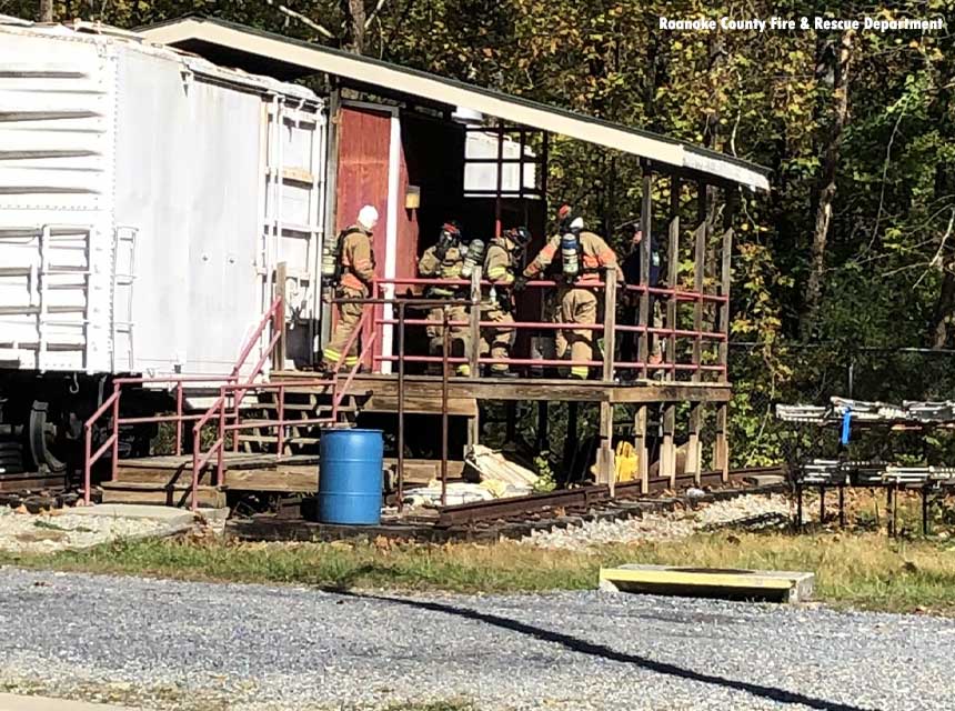 Firefighter recruits train in SCBA at the Roanoke Valley Regional Fire and EMS Academy