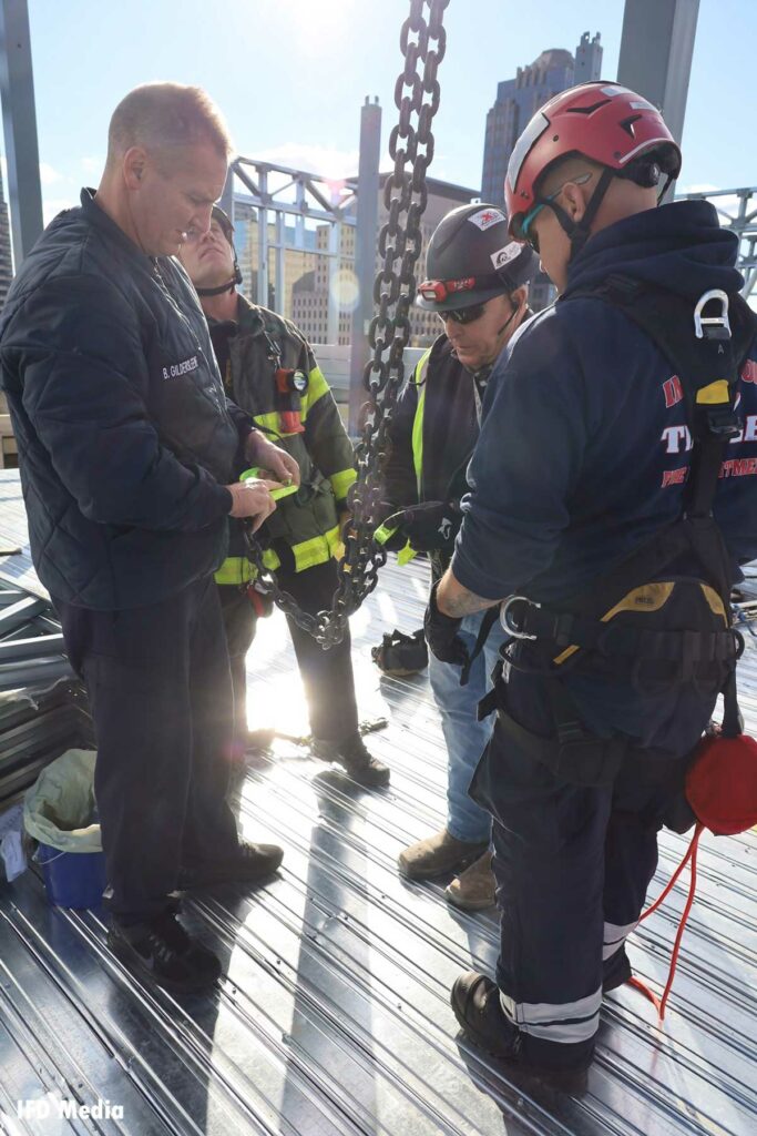 Indianapolis firefighters prepare for the rescue