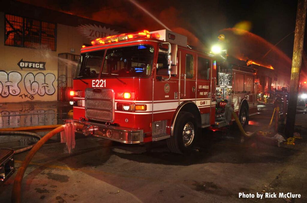 Los Angeles Fire Department engine