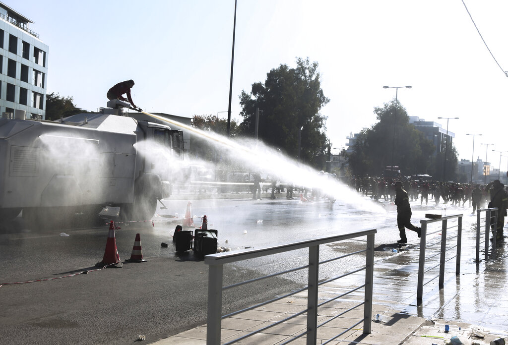 Greek firefighters