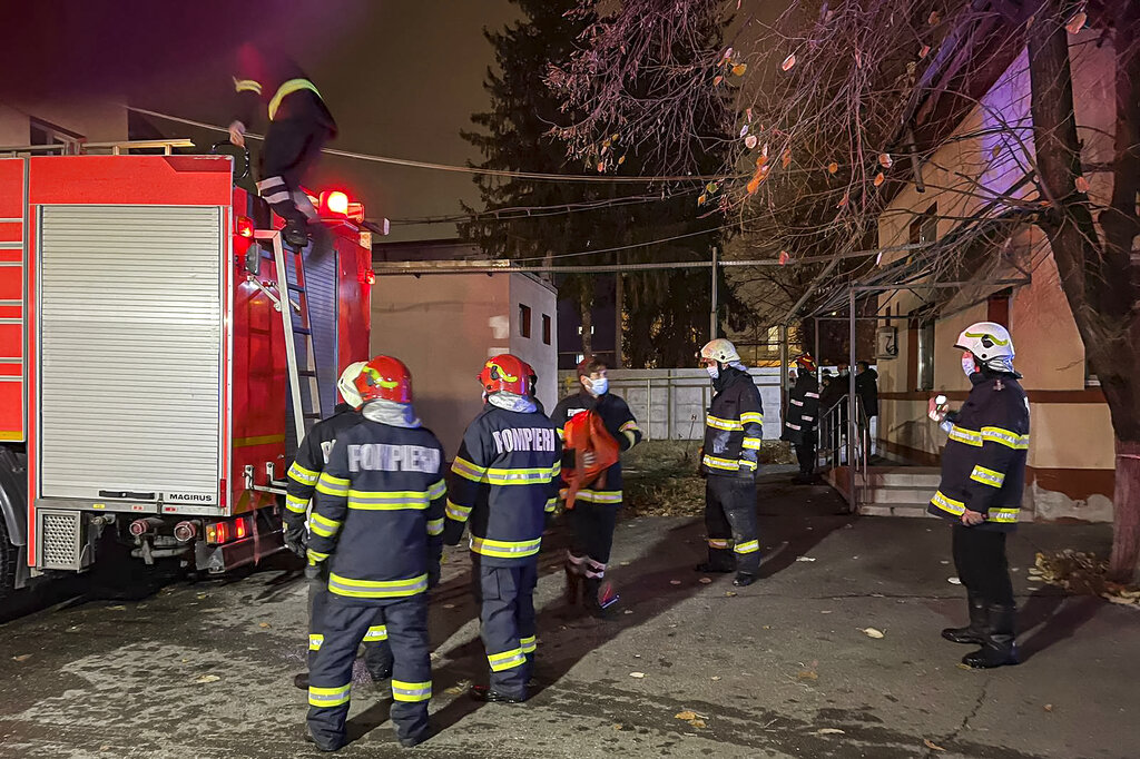 Romania hospital fire