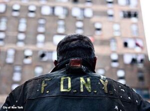 FDNY firefighter at scene of deadly fire in the Bronx