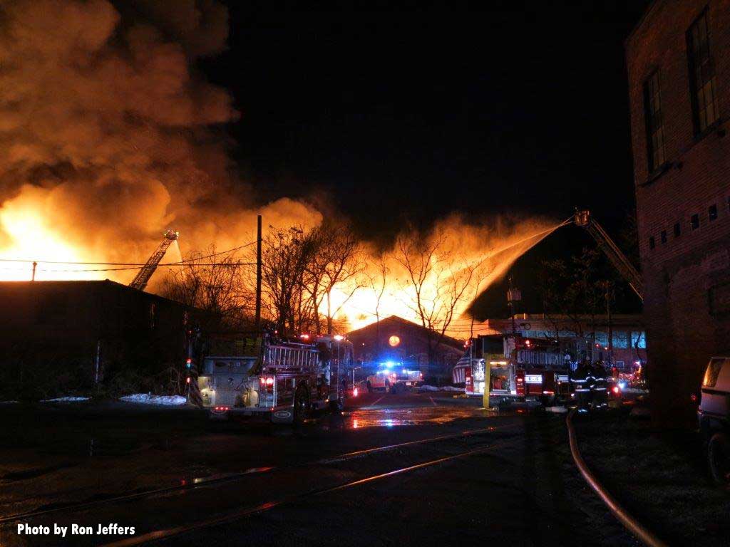 Multiple elevated streams at Passaic chemical plant fire