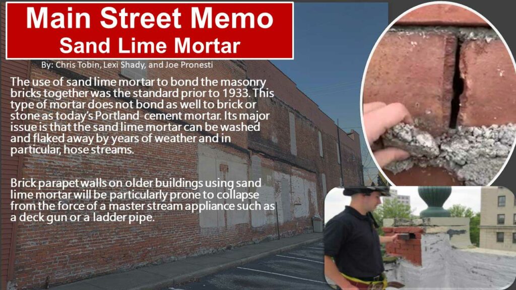 Sand lime mortar