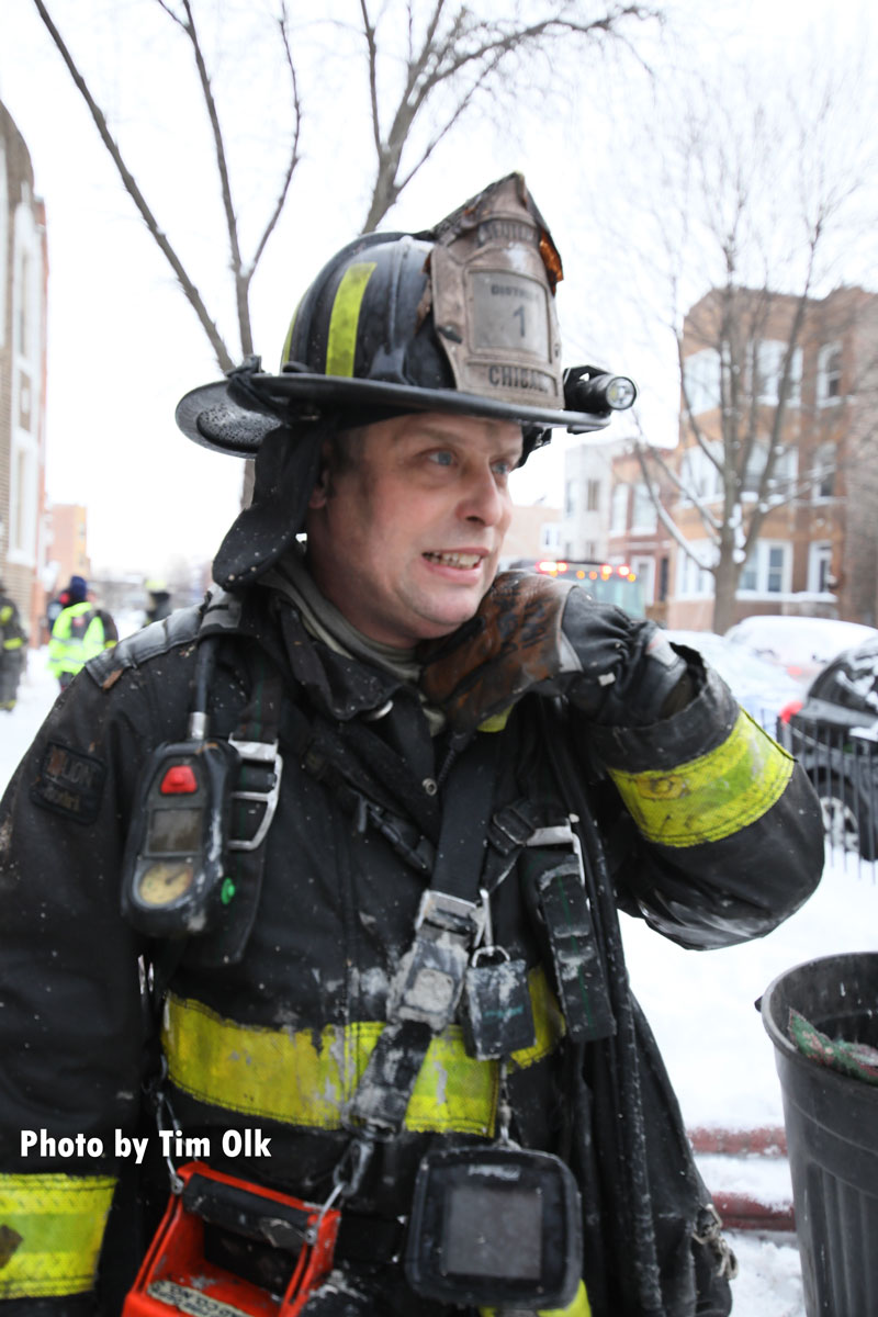 Chicago firefighter at scene