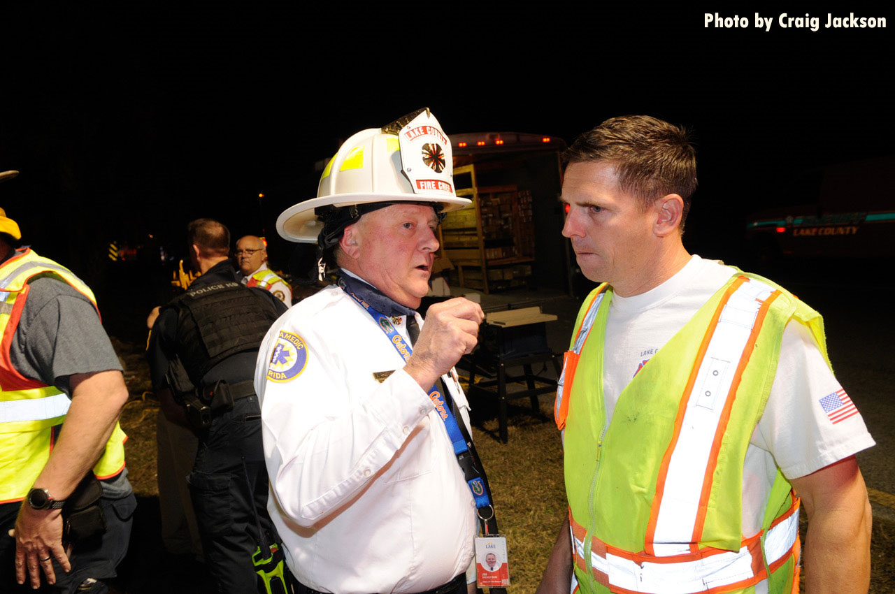 Lake County fire chief at trench rescue