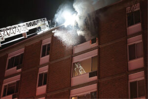 aerial ladder and building ventilation