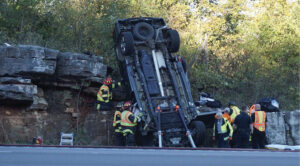 firefighters at extrication technical rescue