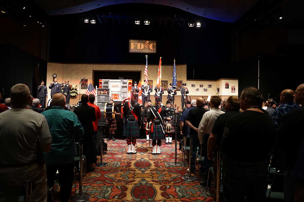 Pipes and drums at FDIC International 2022