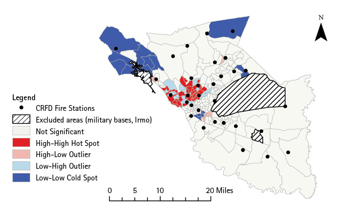 Hot Spot Analysis for All Structure Fires