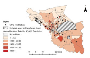 GIS risk assessment for fire departments