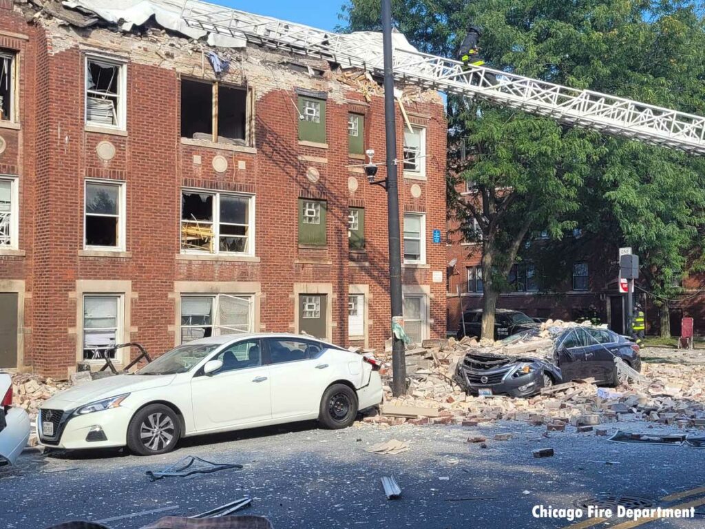 Chicago explosion and buildingcollapse