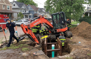 Trench rescue excavator response