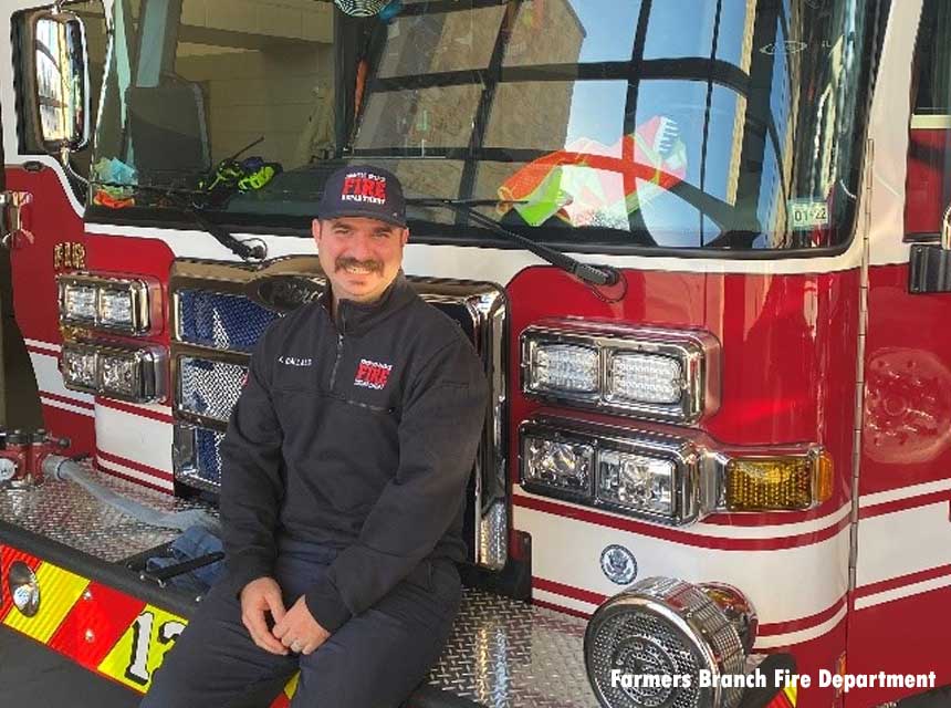 Farmers Branch TX Fire Department Driver Jonathon Dallalio