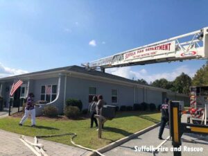 Suffolk firefighters at fire in senior living facility