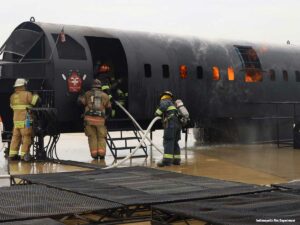 Indianapolis firefighters train on ARFF response