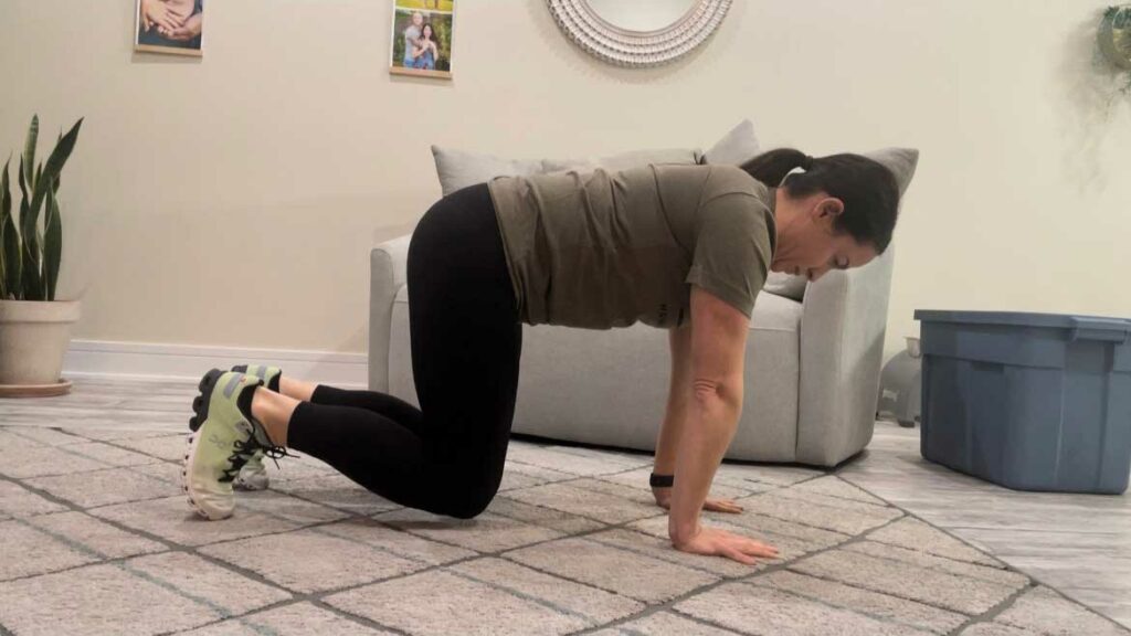 firefighter physical fitness downward dog