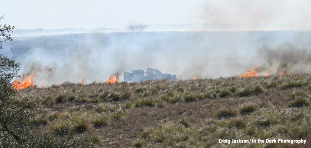 Brush truck at Florida fire