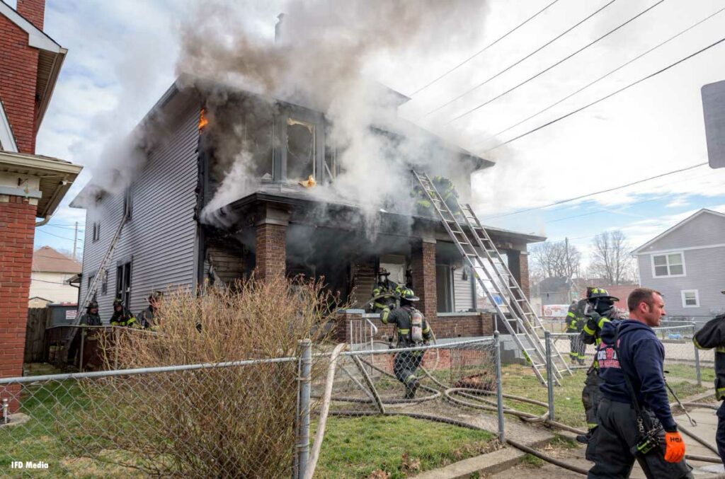 Indianapolis firefighters rescue child from house fire