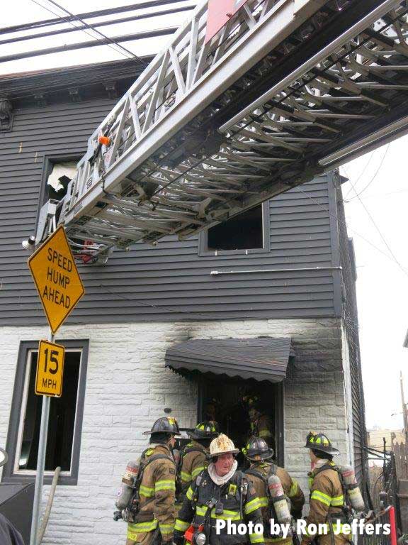 Firefighters at scene of Jersey City fire