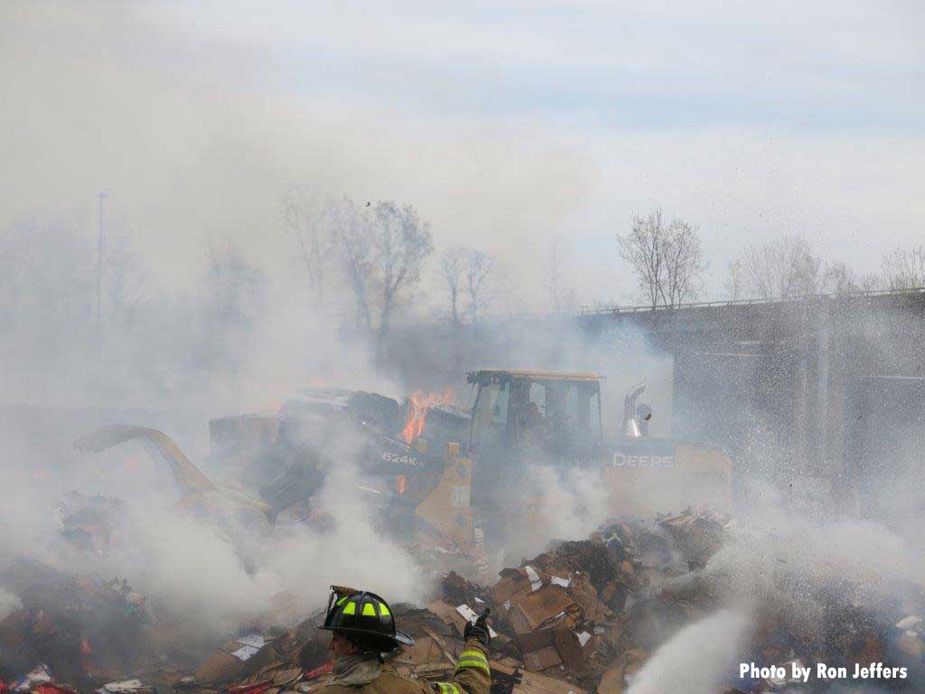 Flames and firefighters at Jersey City fire