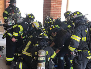 RIT Mayday drill firefighter training