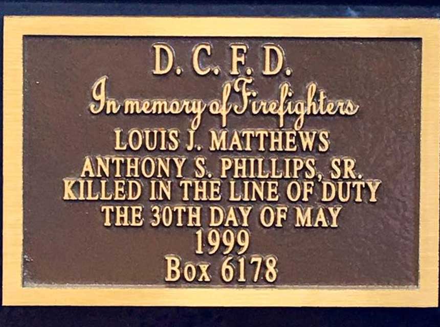 Cherry Road DC firefighter LODDs