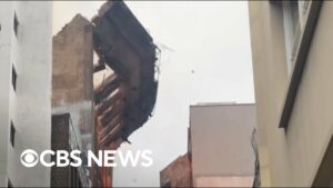 Sydney fire wall collapse