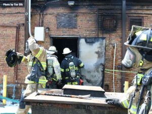 Firefighters at two-alarm Wheeler strip mall fire