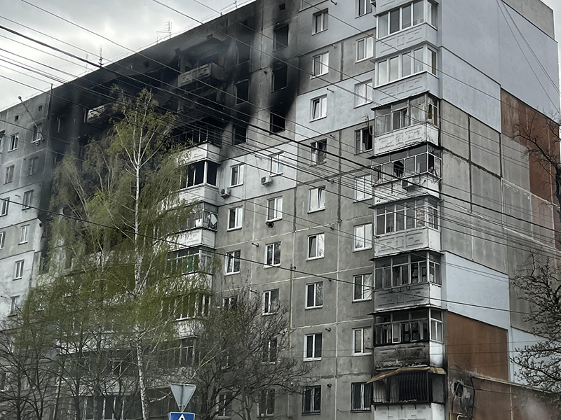 Ukraine building damage