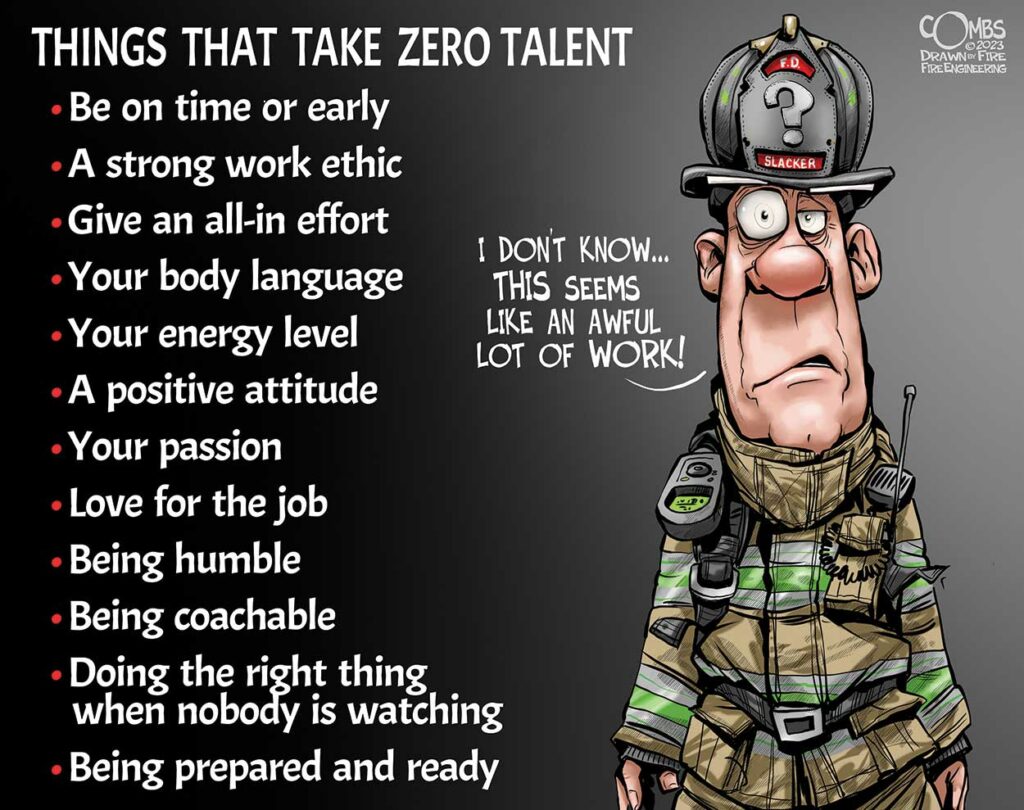 firefighter with zero talen