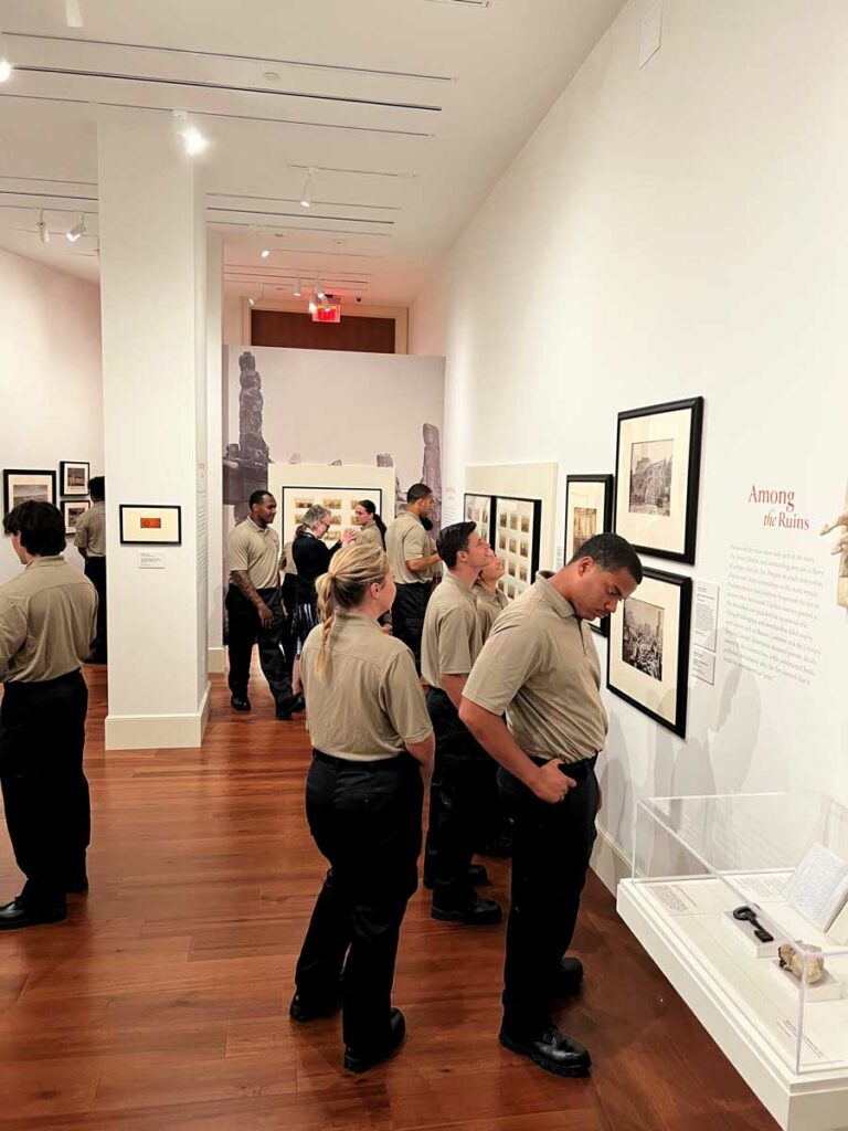 Boston fire cadets tour exhibit