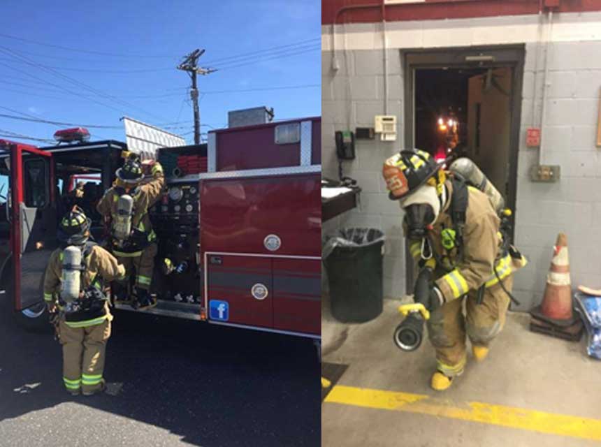 Firefighter hoseline training drills